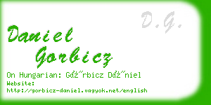 daniel gorbicz business card